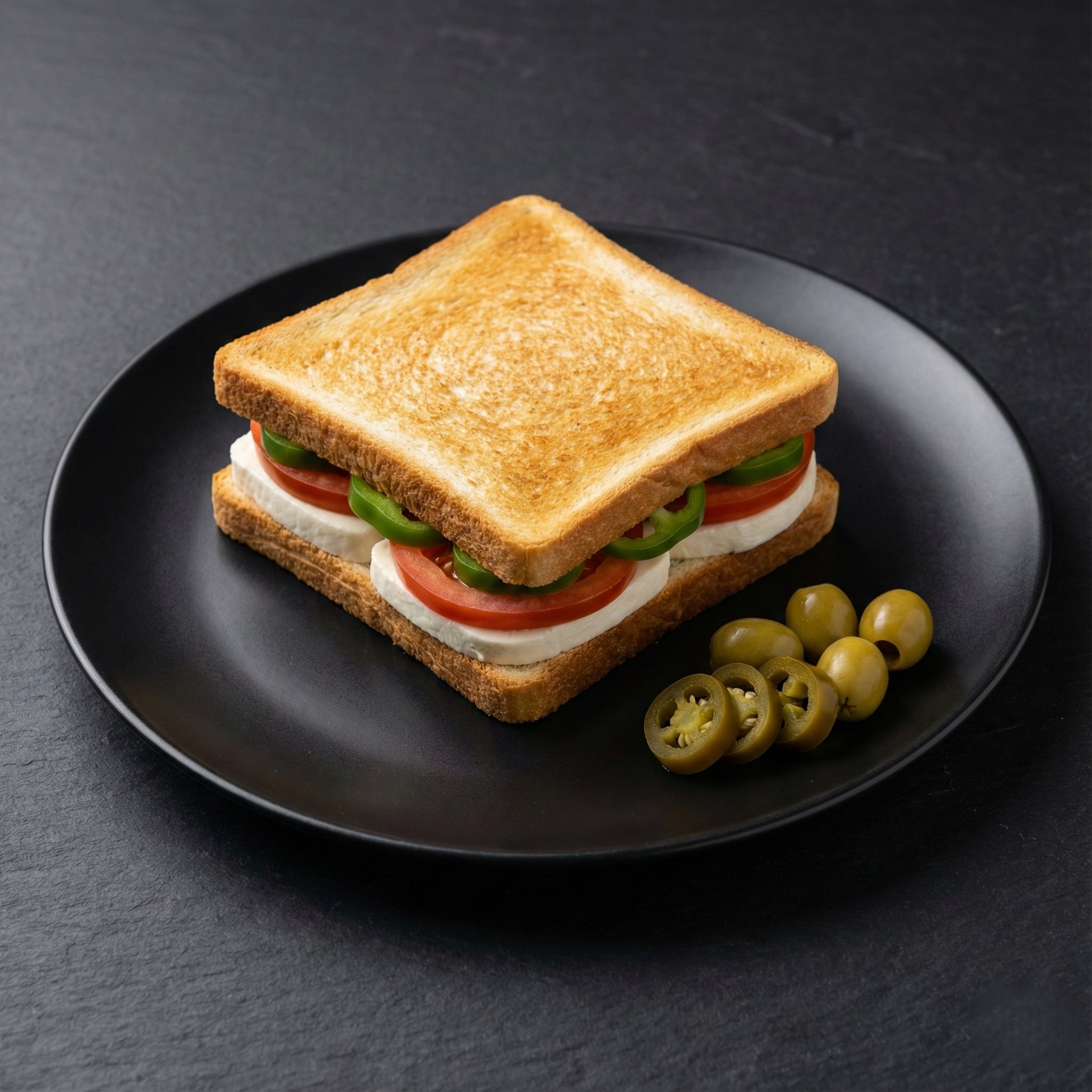 Kare Beyaz Peynirli Tost