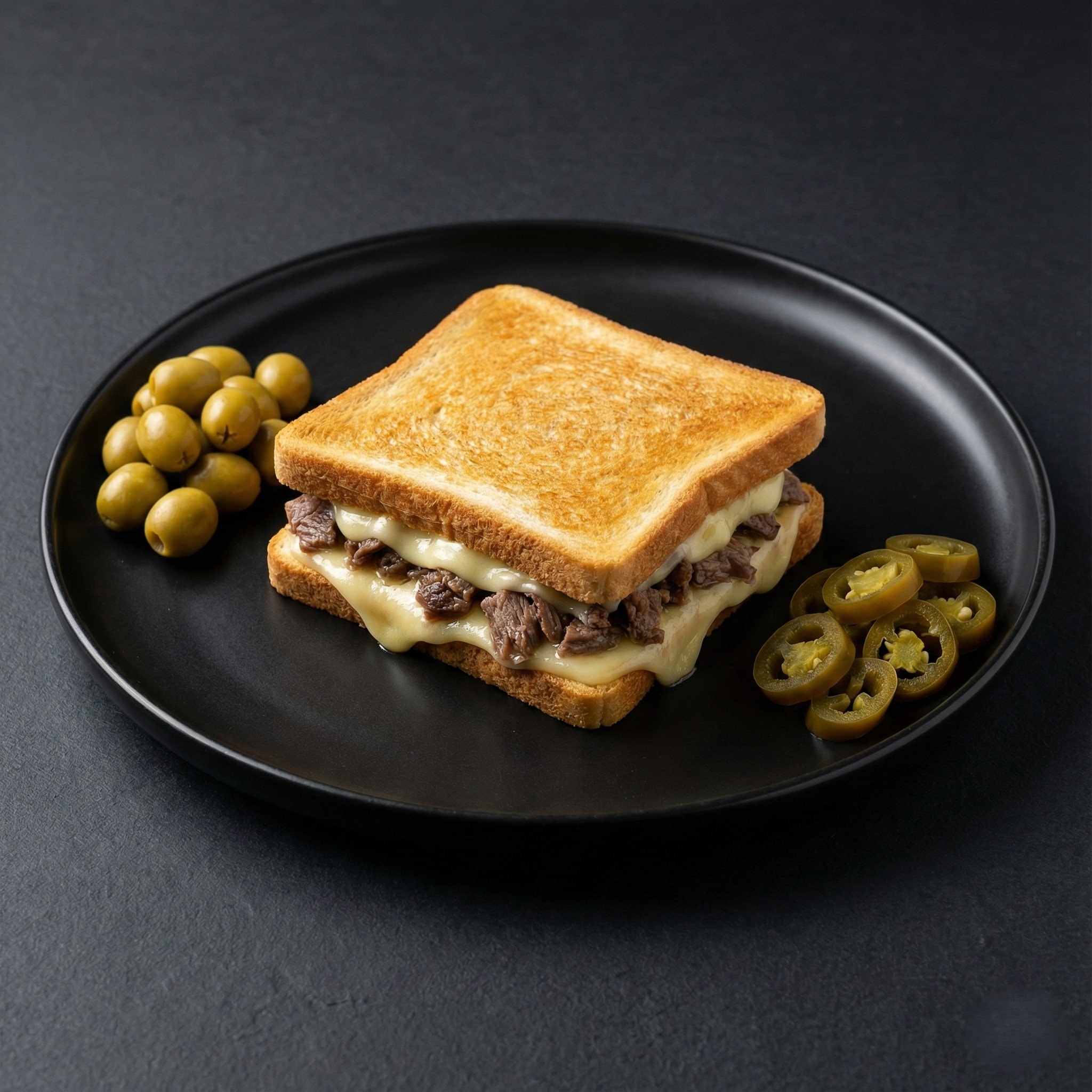 Kare Kavurmalı Kaşarlı Tost